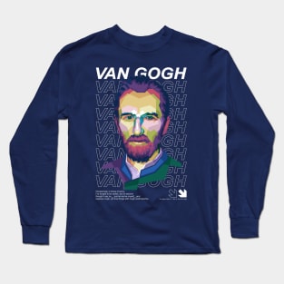 V Gogh quotes pop art WPAP Long Sleeve T-Shirt